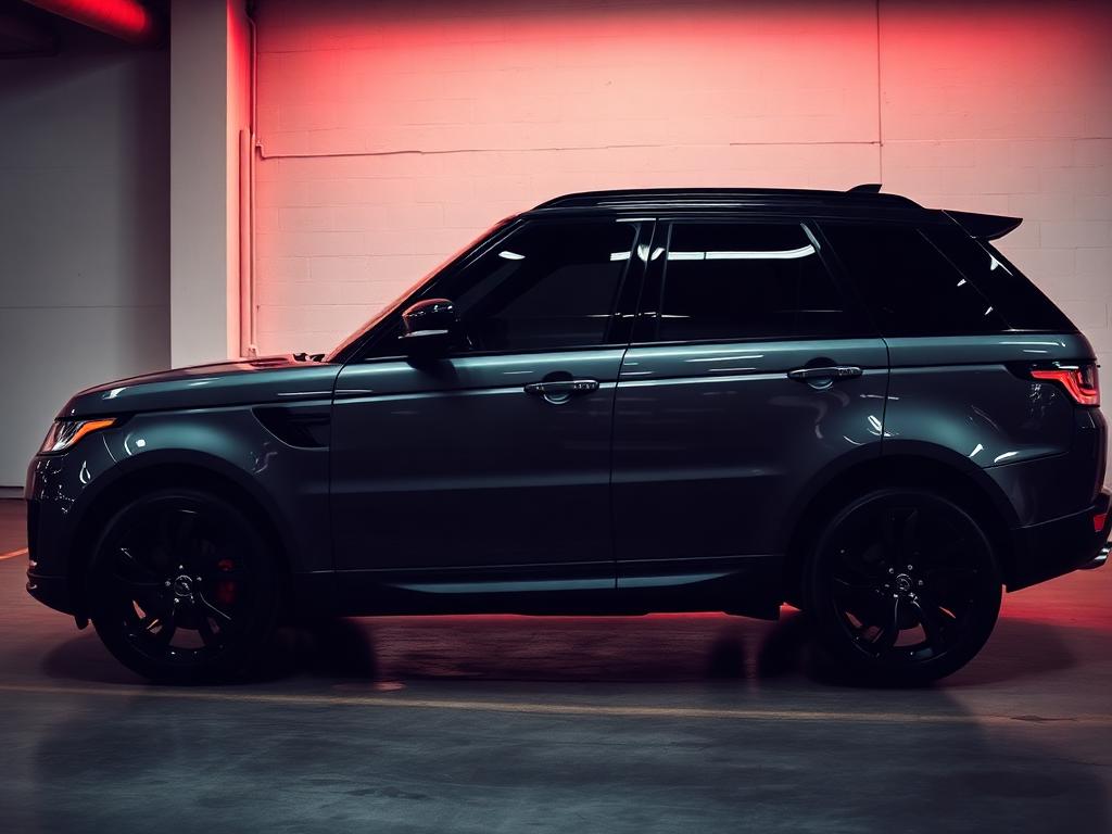 SUV with freshly tinted windows